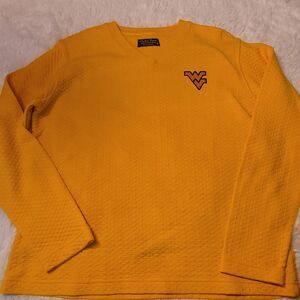 Vintage West Virginia University Mountaineers Long Sleeve Sweater Sz Medium M